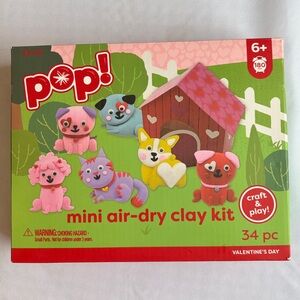 Pop! Valentine's Day Kitty & Puppy Mini Air-dry Clay Kit NWT MSRP $10